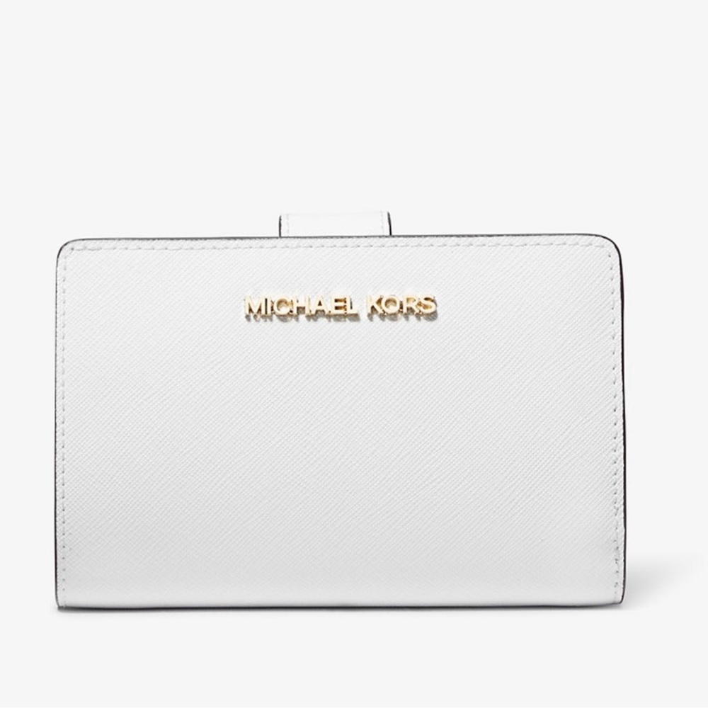 Michael Kors White and Gold Wallet